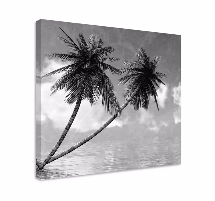 Slika na platnu stabla elegantna silueta palme - TenStickers