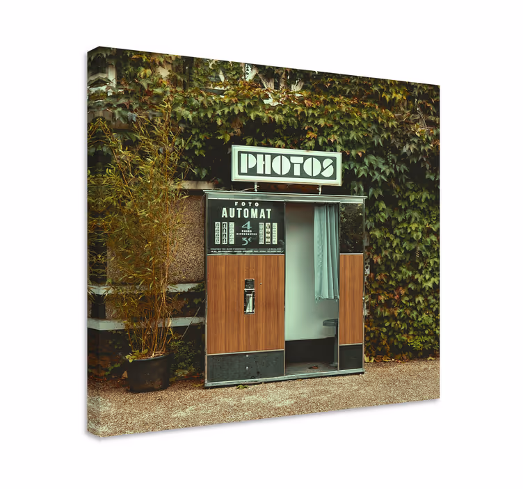 Slika na platnu video igre vintage foto kabina - TenStickers