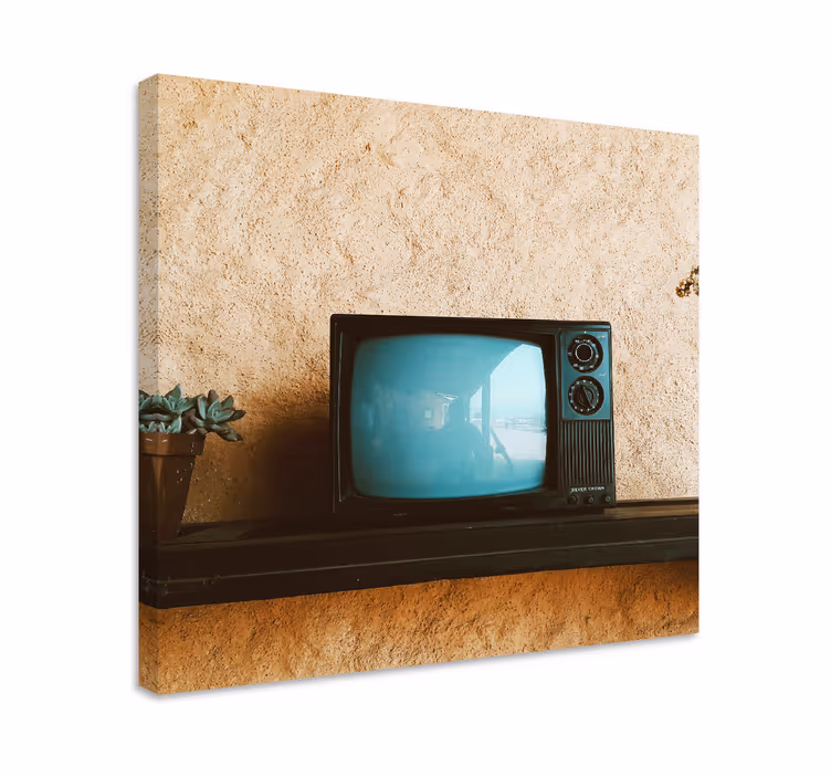 Slika na platnu berba retro televizijski ekran - TenStickers