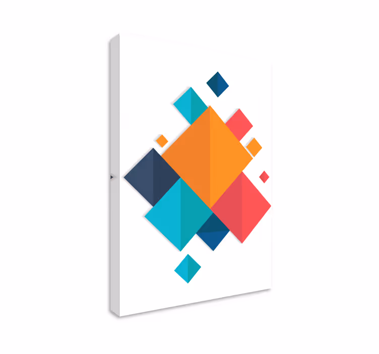 Slika na platnu geometrijski živahni oblici - TenStickers