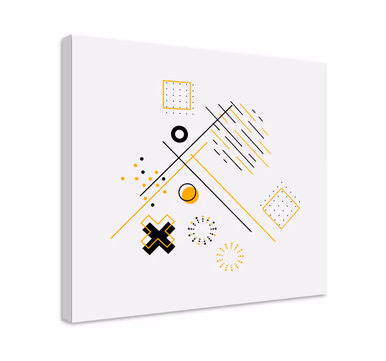 Slika na platnu geometrijski nefigurativni oblici - TenStickers