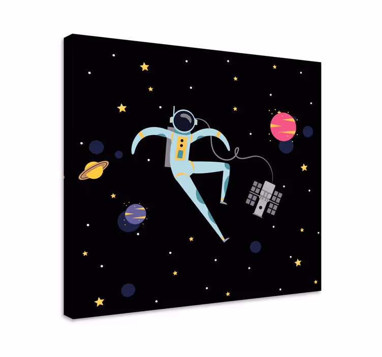 Slika na platnu video igre astronaut u svemiru - TenStickers