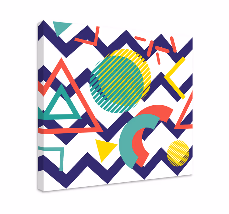 Slika na platnu geometrijski dinamični oblici - TenStickers