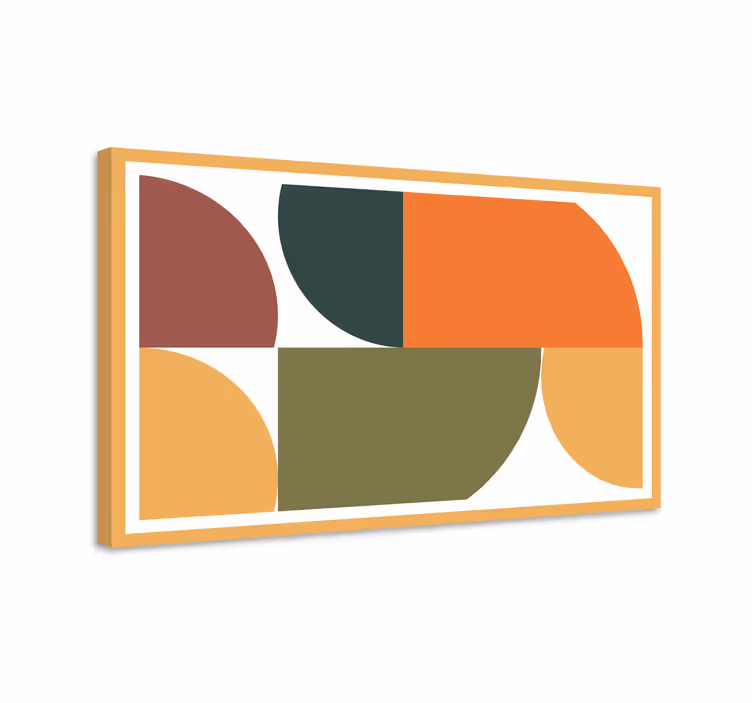 Slika na platnu moderna kompozicija geometrijskog oblika - TenStickers