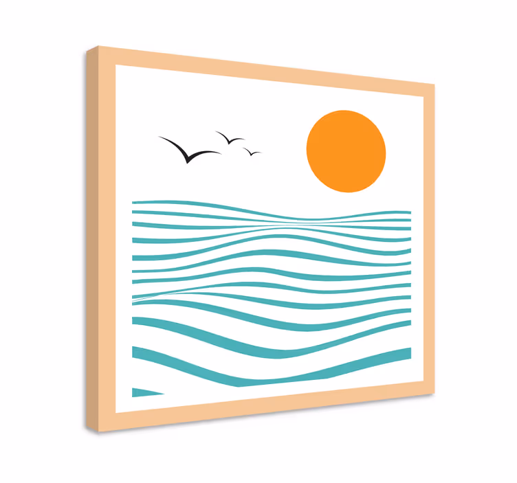 More apstraktna umjetnost geometrijsko platno - TenStickers