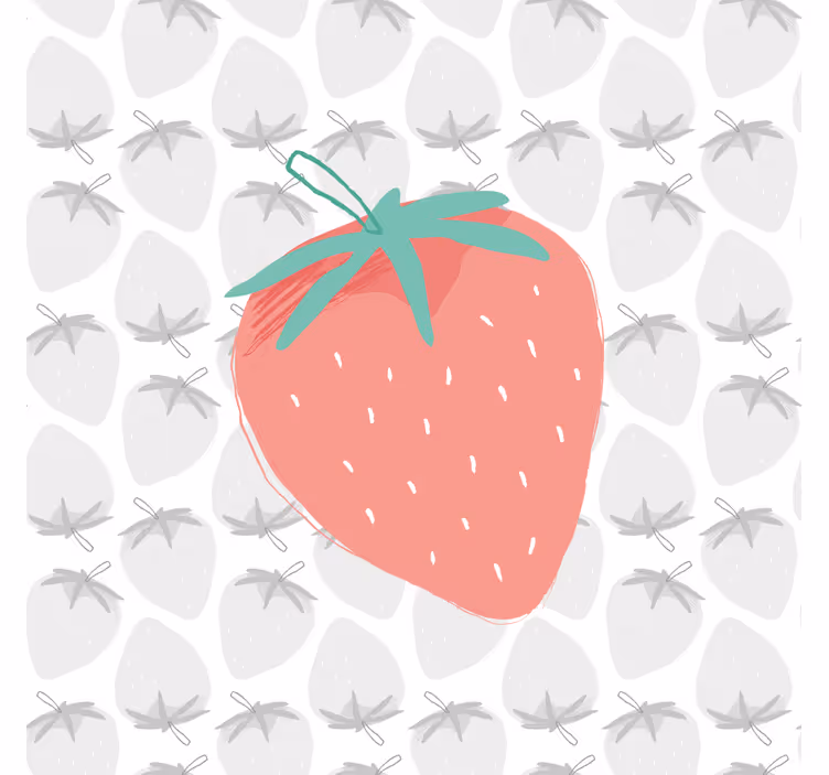 Slika na platnu voće ilustracija jagode - TenStickers