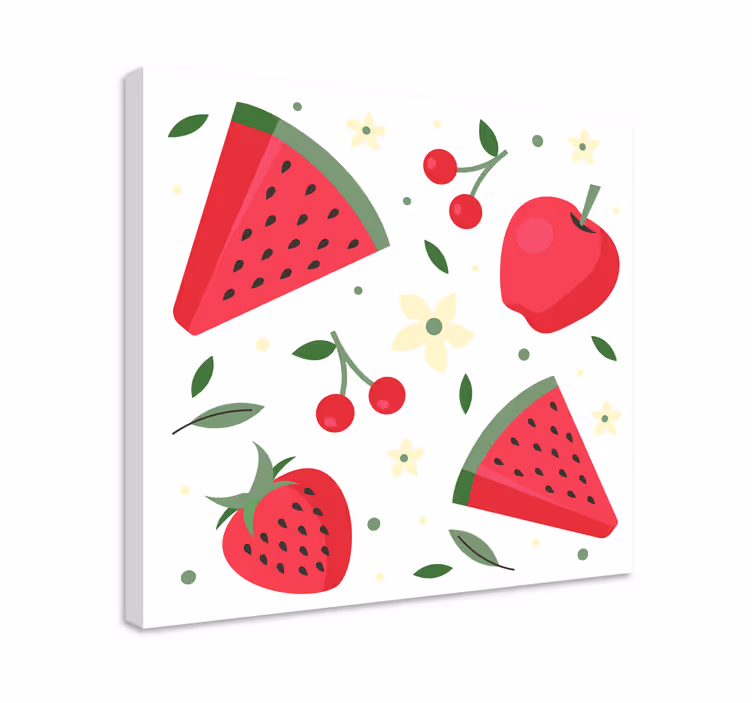 Slika na platnu voće osvježavajuća voćna poslastica - TenStickers
