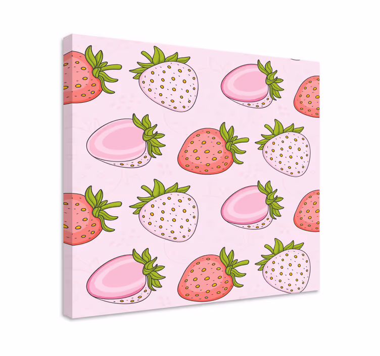 Slika na platnu voće jagodna uživancija - TenStickers
