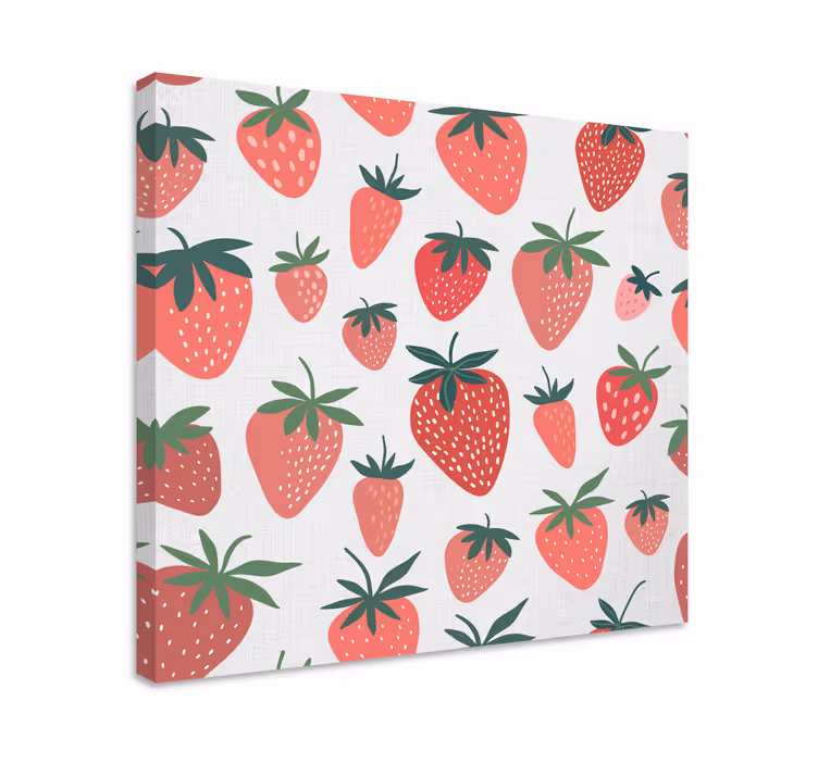 Slika na platnu voće s motivom jagode - TenStickers