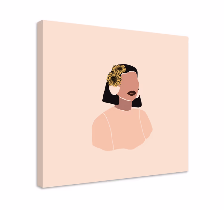 Slika na platnu ljudi i likovi elegantna žena portret - TenStickers
