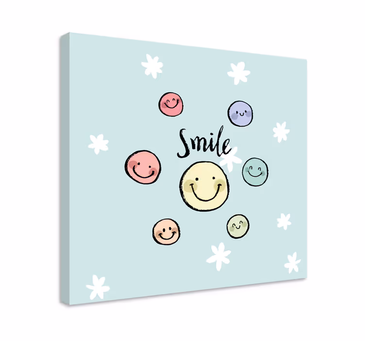 Slika na platnu citati kolekcija osmijeha - TenStickers