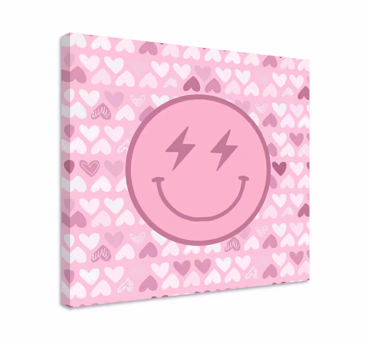 Slika na platnu motivacijski sretna lica ikona - TenStickers