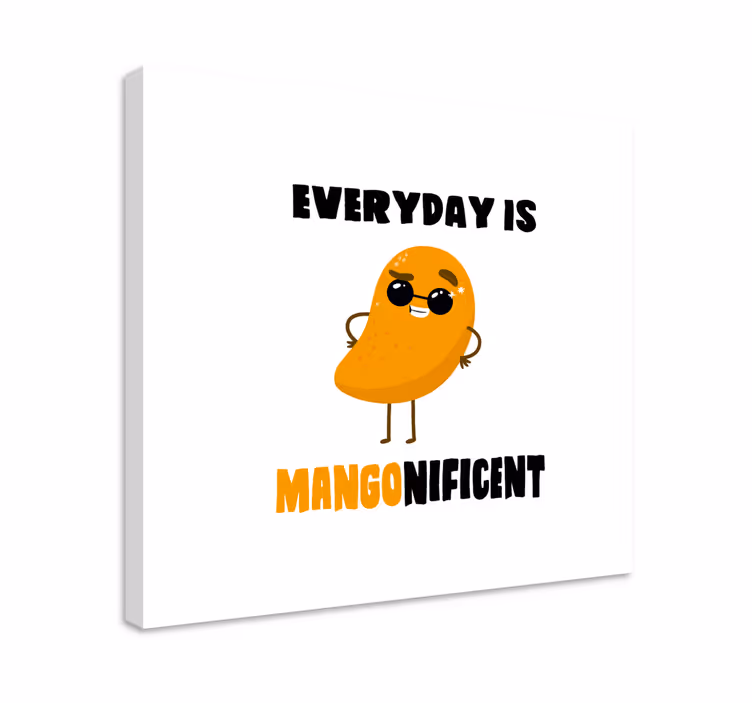 Slika na platnu voće mango lik zabava - TenStickers