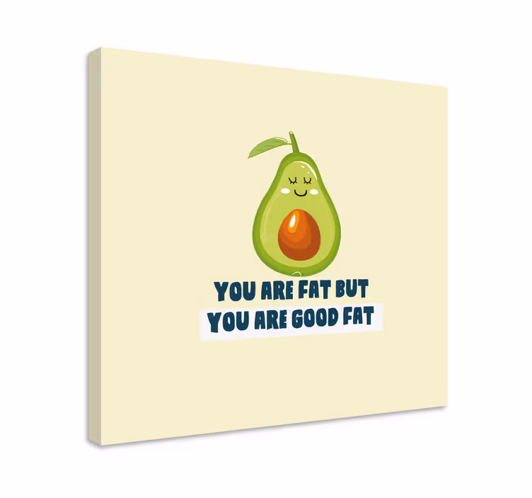 Slika na platnu voće sretni avokado koncept - TenStickers