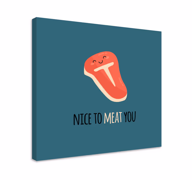 Slika na platnu voće sretni odrezak osmijeh - TenStickers