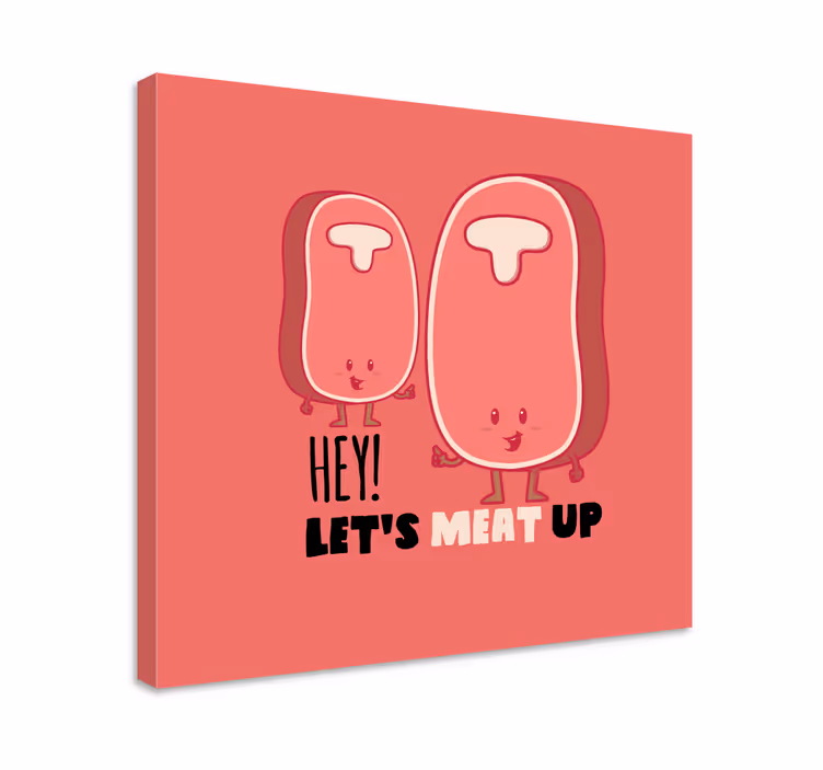 Print na platnu idemo jesti - TenStickers