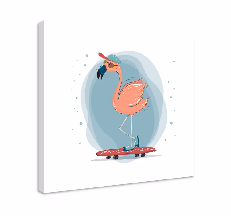 Slika na platnu životinje klizajući flamingo - TenStickers