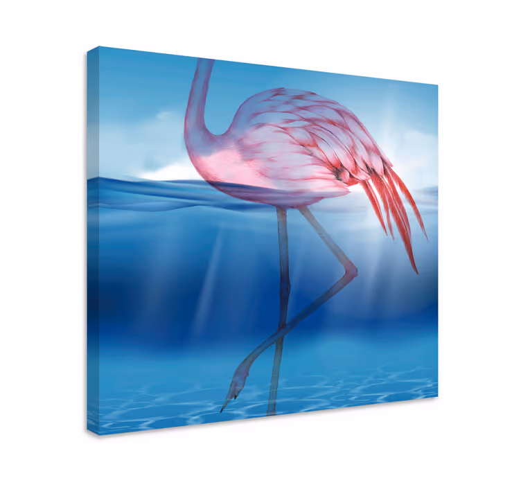 Slika na platnu ptica elegantni flamingo u pozi - TenStickers