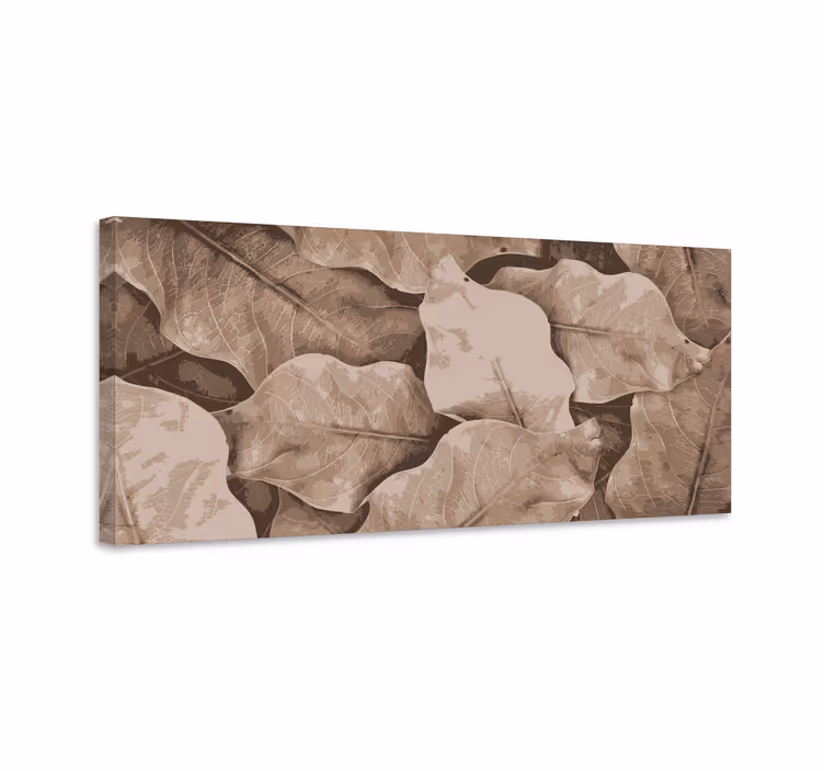 Slika na platnu cvijeće i biljke slojevito botaničko lišće - TenStickers