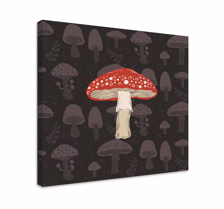 Print na platnu gljiva crvena muhara - TenStickers