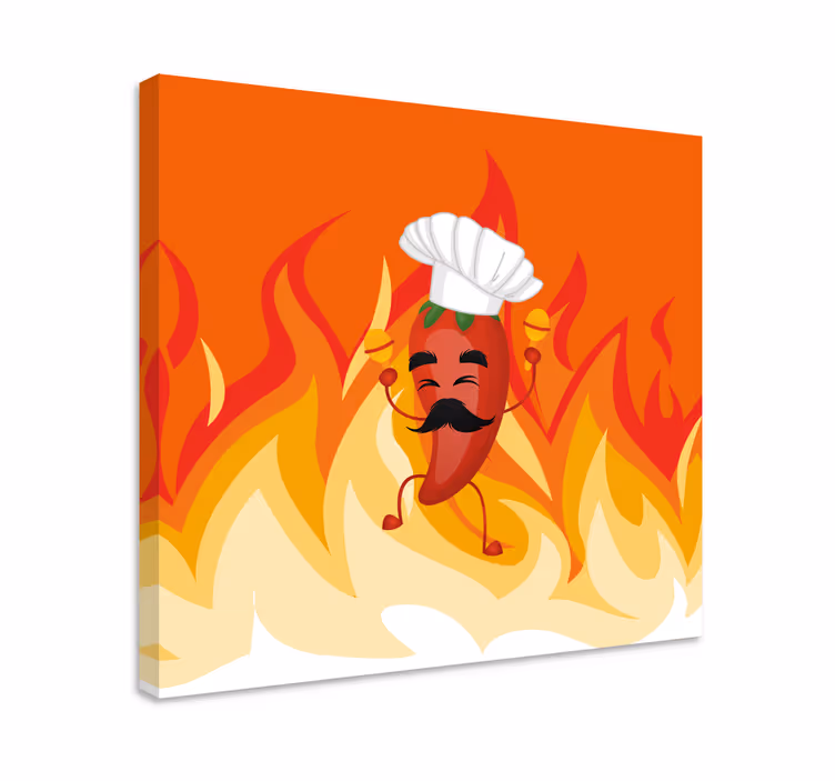 Slika na platnu drugi tekst plesni Čili kuhar - TenStickers