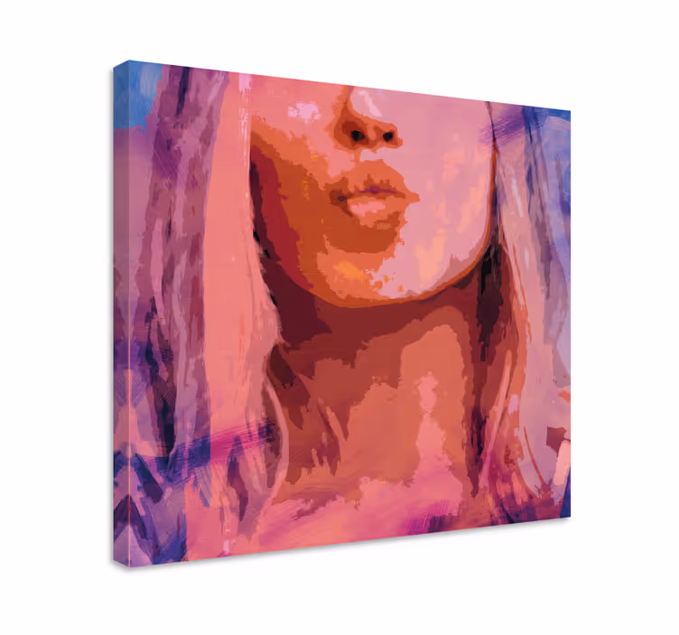 Slika na platnu ljudi i likovi elegantni portret poljupca - TenStickers