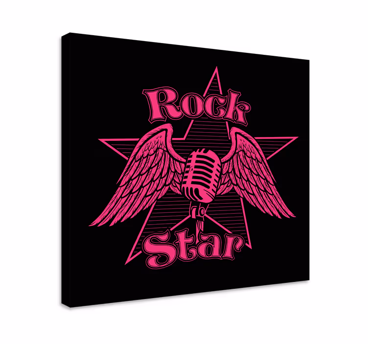 Slika na platnu muzika rock zvjezdane krila - TenStickers