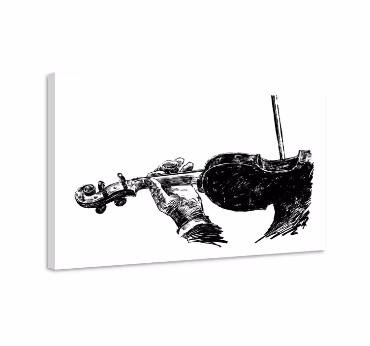 Slika na platnu muzika violinist u akciji - TenStickers