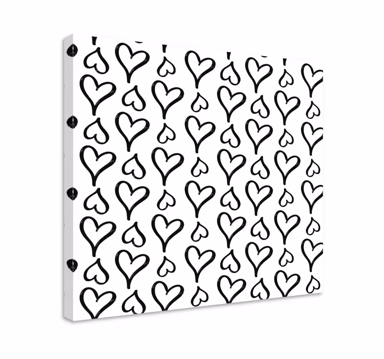 Slika na platnu citati uz dizajn srca - TenStickers