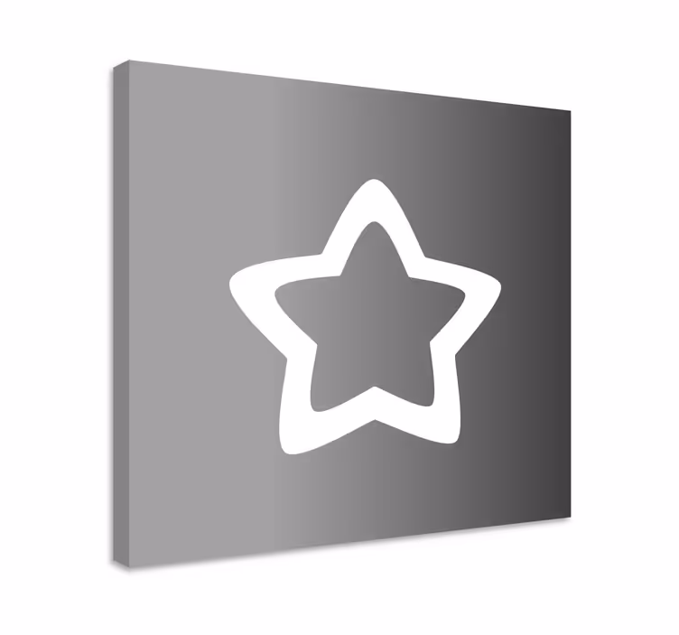 Slika na platnu ukraš zvjezdasti obrub - TenStickers