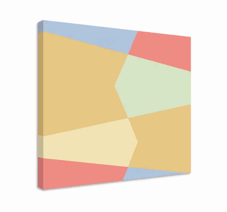 Slika na platnu geometrijski oblikovani blokovi boja - TenStickers
