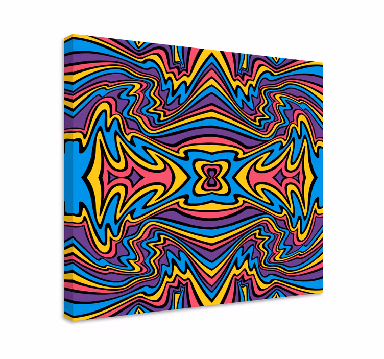 Slika na platnu geometrijski vibrantni apstraktni uzorci - TenStickers