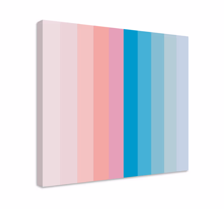 Pastelne boje nijanse blokiraju zidne otiske spavaće sobe - TenStickers