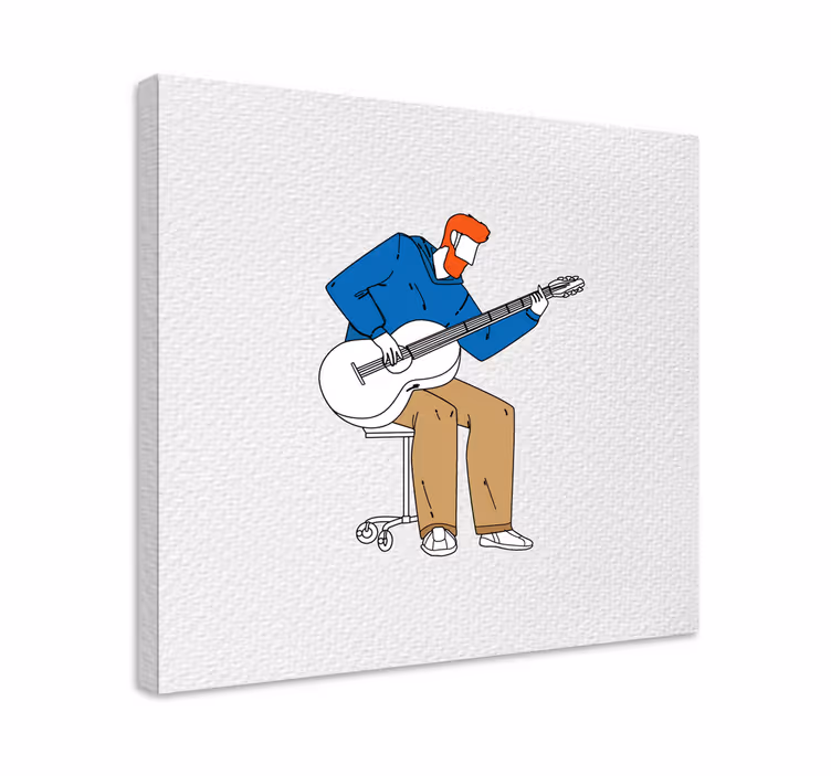 Slika na platnu muzika gitarist u nastupu - TenStickers