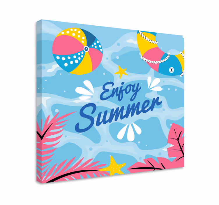 Slika na platnu sport ljetna zabava na plaži - TenStickers