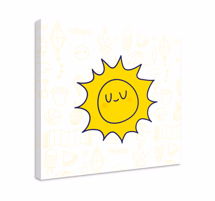 Slika na platnu sport sretno nasmijano lice - TenStickers