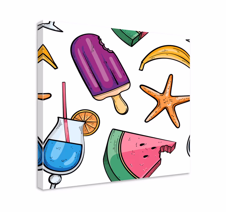 Slika na platnu voće voćne ljetne poslastice - TenStickers
