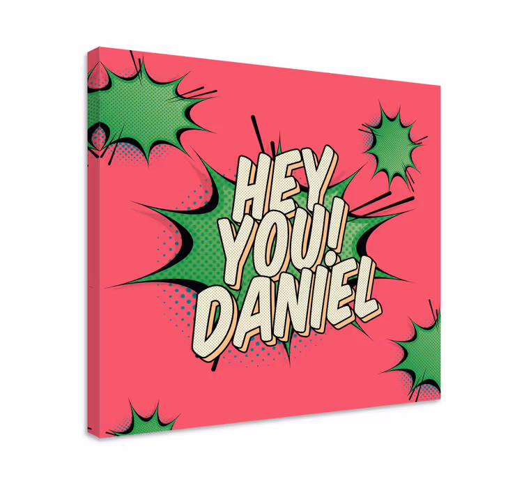 Slika na platnu tinejdžer personalizirani komični pozdrav - TenStickers