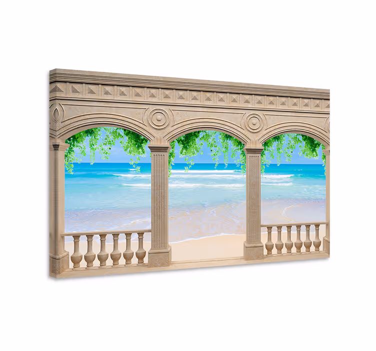 Slika na platnu krajolici lučni pogled na more - TenStickers