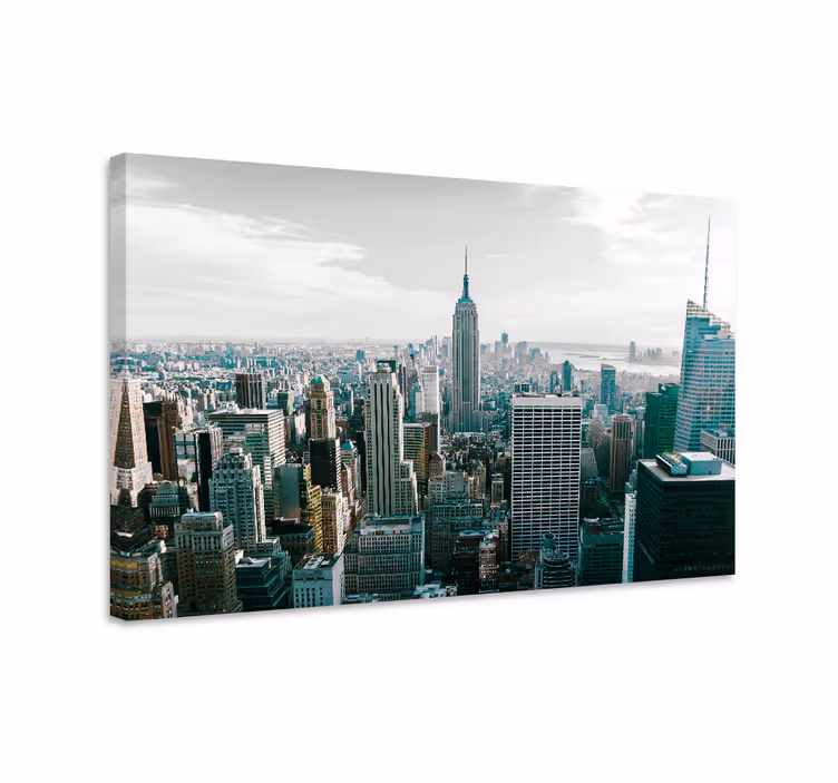 Slika na platnu gradova pogled na horizont new yorka - TenStickers