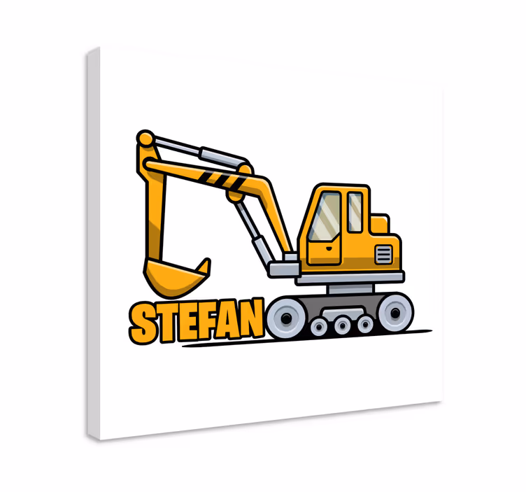 Slika na platnu dizajn bagera - TenStickers