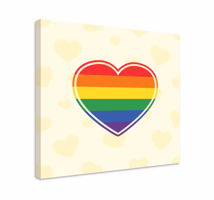 Slika na platnu citati simbol srca jedinstva - TenStickers