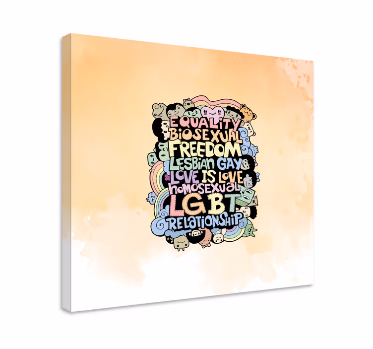 Slika na platnu citati ljubav je ljubav - TenStickers