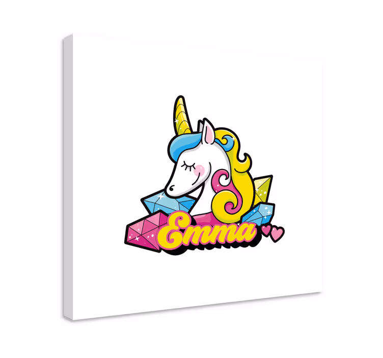 Slika na platnu jednorog s draguljima - TenStickers