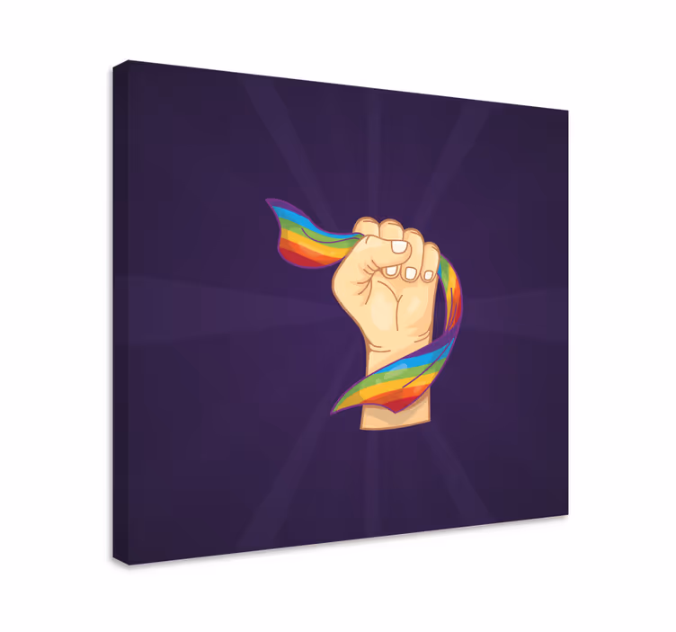 Slika na platnu citati simbol ponosa šake - TenStickers