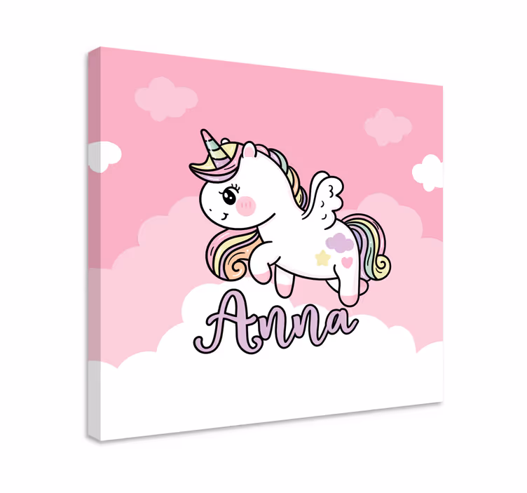 Slika na platnu jednorog slatka jednorog fantazija - TenStickers