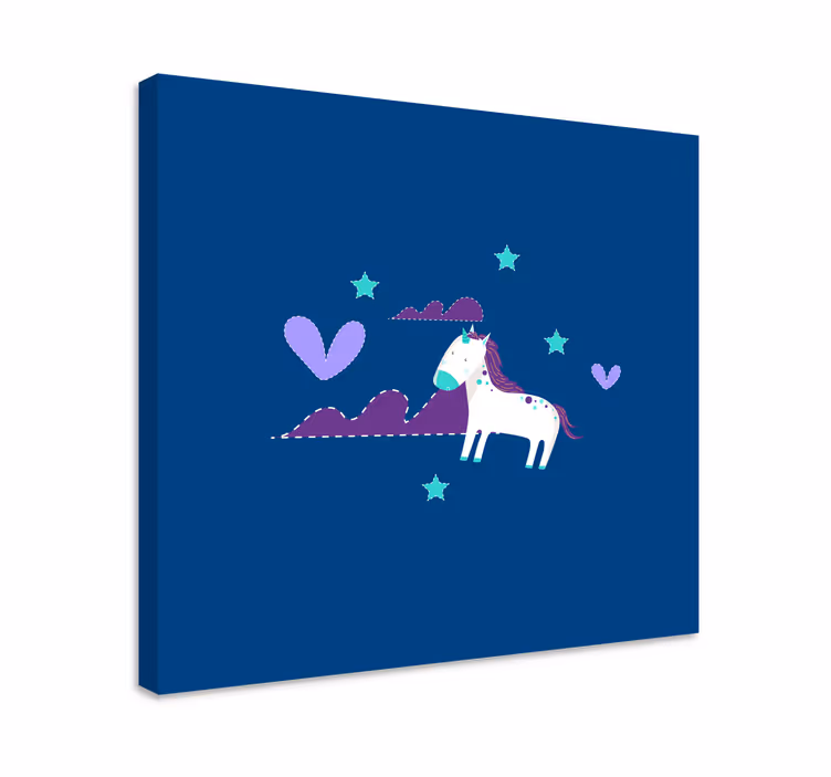 Slika na platnu jednorog šarmantna scena jednoroga - TenStickers