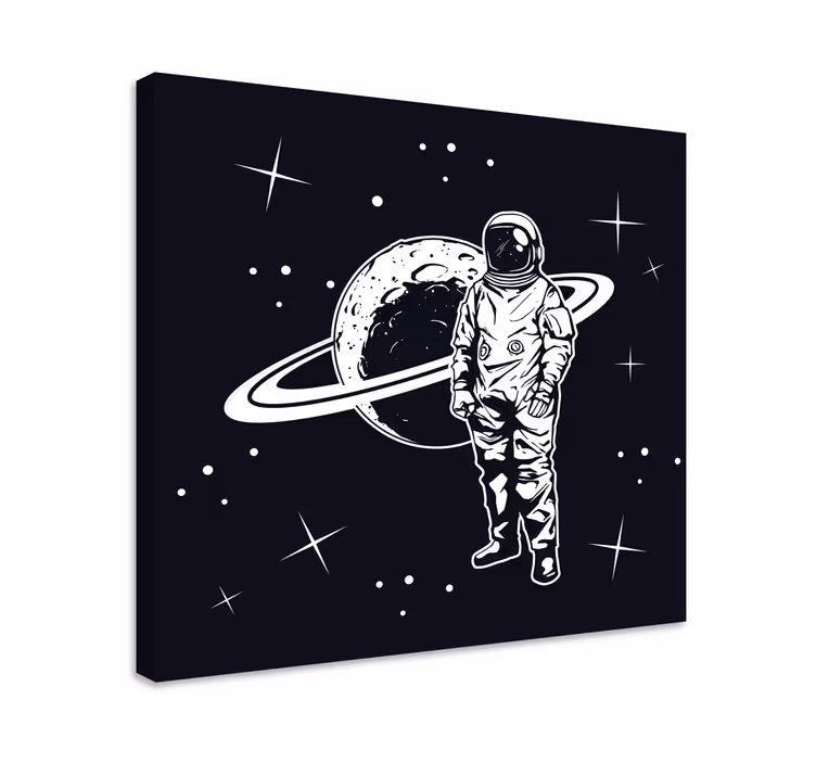 Slika na platnu video igre kosmonaut u orbitu - TenStickers