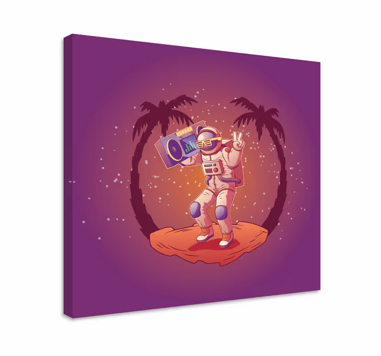 Slika na platnu video igre astronaut koji pleše - TenStickers