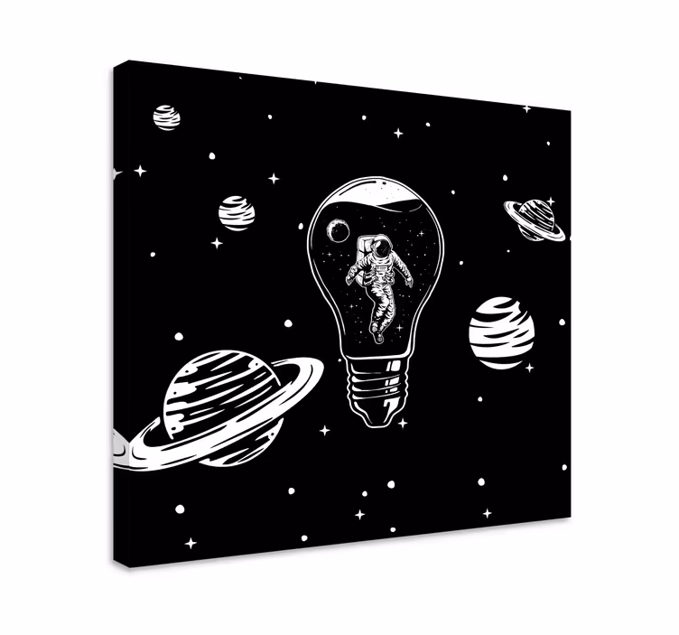 Slika na platnu voće astronaut u žarulji - TenStickers